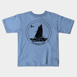 Classic Sail - Gaff Rigged Cutter Sailboat Kids T-Shirt